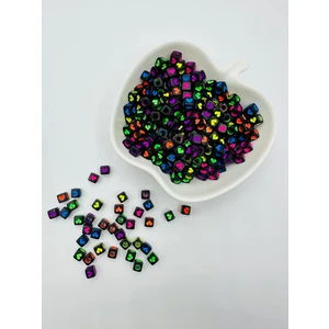 Egem Aksesuar Kalp Figürlü Küp Boncuk 100 Adet Küp