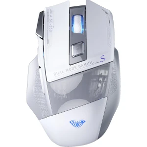 SC550 4800DPI 7 Tuşlu Makrolu 2.4ghz Kablosuz Optik Rgb Oyuncu Mouse Beyaz