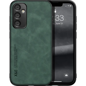 Samsung Galaxy A55 Araba Manyetik Emme Cilt Hissi Pu Cep Telefonu Kılıfı (Yurt Dışından)