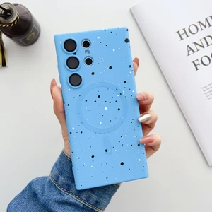 For Samsung Galaxy Note 20 Ultra Manyetik Emiş Yıldızlı Desen Cep Telefonu Kılıfları (Yurt Dışından)