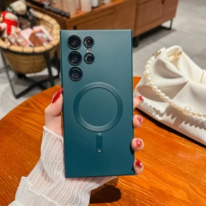 For Samsung Galaxy S20 Manyetik Emiş Metalik Boya Cep Telefonu Kılıfları (Yurt Dışından)