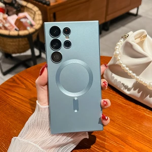 For Samsung Galaxy S20 Ultra Manyetik Emiş Metalik Boya Cep Telefonu Kılıfları (Yurt Dışından)