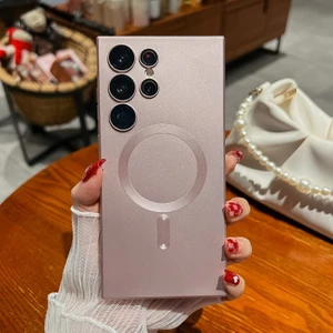 For Samsung Galaxy S20 Manyetik Emiş Metalik Boya Cep Telefonu Kılıfları (Yurt Dışından)