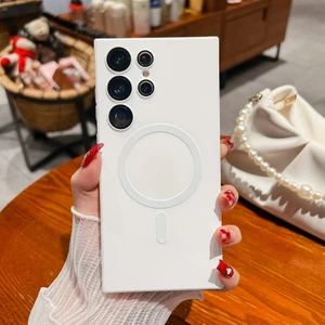 For Samsung Galaxy S20 Manyetik Emiş Metalik Boya Cep Telefonu Kılıfları (Yurt Dışından)