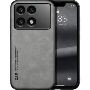 Poco F6 Pro Araba Manyetik Emme Cilt Hissi Veren Pu Cep Telefonu Kılıfı (Yurt Dışından)