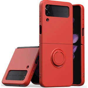 For Samsung Galaxy Z Flip 4 Cilt Hissi Yüzük Cep Telefonu Kılıfları (Yurt Dışından)