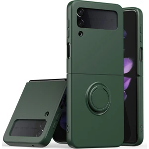 For Samsung Galaxy Z Flip 4 Cilt Hissi Yüzük Cep Telefonu Kılıfları (Yurt Dışından)