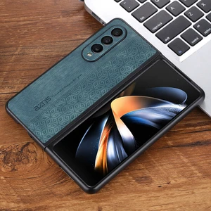 For Samsung Galaxy Z Fold 4 Vintage Kabartmalı Desen Cep Telefonu Kılıfları (Yurt Dışından)