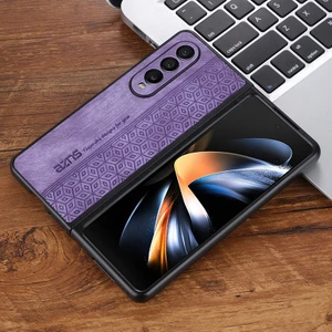 For Samsung Galaxy Z Fold 5 Vintage Kabartmalı Desen Cep Telefonu Kılıfları (Yurt Dışından)