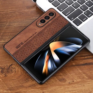 For Samsung Galaxy Z Fold 5 Vintage Kabartmalı Desen Cep Telefonu Kılıfları (Yurt Dışından)