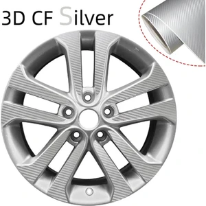 3D Gri Tırtıklı Desen Hava Kanallı Karbon Folyo 152CMX50CM