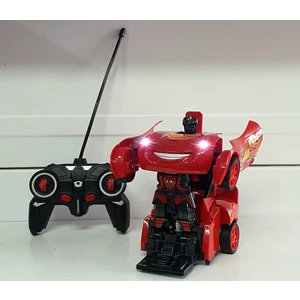 Sem Oyuncak Oyuncak Şimşek Mcqueen Uzaktan Kumandalı Robota Dönüşen Araba Şarjlı