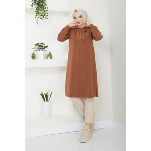 Kadın Tunik Tesettür Mevsimlik Kapşonlu 61056