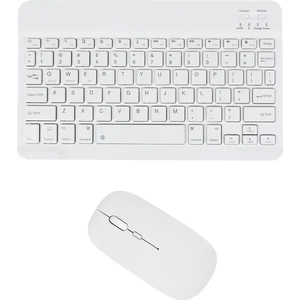 Tcl Tab 11 Tablet (9466X) 10.95" Uyumlu Kablosuz Bluetooth Şarj Edilebilir Klavye Mouse Seti - Beyaz