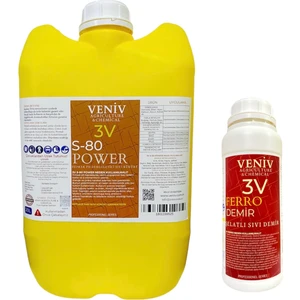 3V S-80 Power Kükürt 20 L (So3 + Elementel Kükürt) - 3V Ferro Edta Şelatlı Sıvı Demir 1l