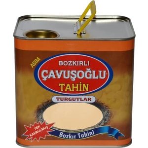 Bozkırlı Çavuşoğlu Çavuşoğlu Tek Kavrulmuş Kepeksiz Beyaz Bozkır Tahin Teneke 1750 gr