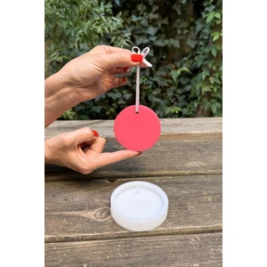 Rufus Concept Dairesel Koku Tableti Silikon Mum Kalıbı