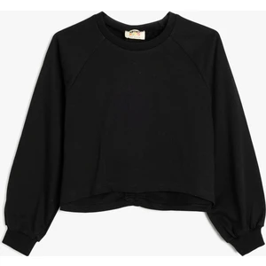 Basic Sweatshirt Uzun Kollu Bisiklet Yaka