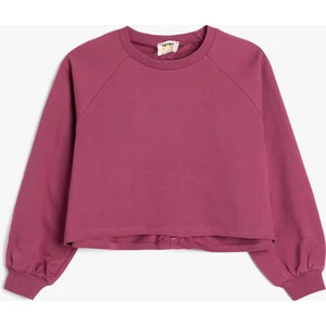 Basic Sweatshirt Uzun Kollu Bisiklet Yaka