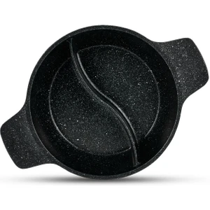 ThermoAD Multipan | Güveç Sahan | Kendinden Bölmeli | Pyro Serisi | 22 cm | Siyah