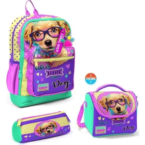 Coral High Çocuklar İçin Renkli Okul Çantası 3lü Set 14.4 Litre Su Geçirmeyen Kumaş