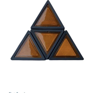 Üçgen 4lü Yapıştırma Reflektör Sarı 6CMX6CMX6CM