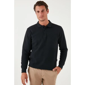 Pamuk Karışımlı Regular Fit Polo Yaka Kazak Erkek Kazak 456223