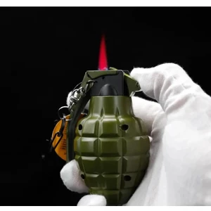 Doğan Hediyelik Büyük Boy Metal Pürmüz Alevli El Bombası Çakmak