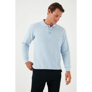 Pamuk Karışımlı Regular Fit Polo Yaka Kazak Erkek Kazak 456223