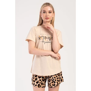 Pamuklu Kadın Büyük Beden Kısa Kol Şortlu Pijama Takım
, 404115