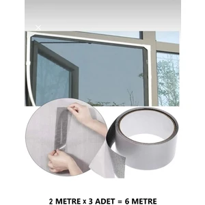 AY MAGNET 3 Adet Sineklik Yaması 50MMX2MT 3 Adet Tamir Kiti Sineklik Yama Tamir Bantı (3x2 = 6 Metre)