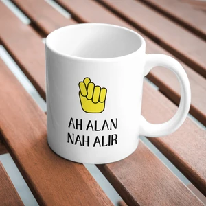 Ah Alan Nah Alır Porselen Kupa Bardak