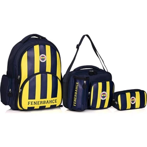 Fenerbahçe 24783 Lisanslı Okul Sırt ve Beslenme Çantası 3'lü Set