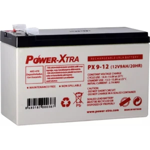 Power Extra  Power-Xtra Px9-12 - 12V 9 Ah Bakımsız Kuru Akü-F2