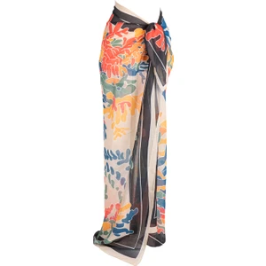 Aqua Berry Desenli Büyük Pareo 140X140 cm