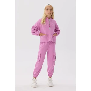 Kız Çocuk Pembe Eşofman Üstü