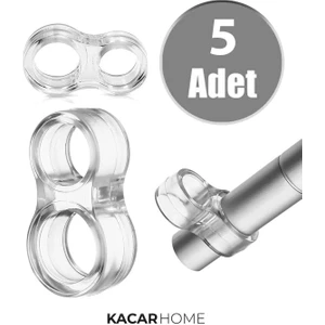 5li Şeffaf Silikon Kapı Durdurucu Tutucu Pencere Kolu Stoperi Kapı Kolu Tamponu