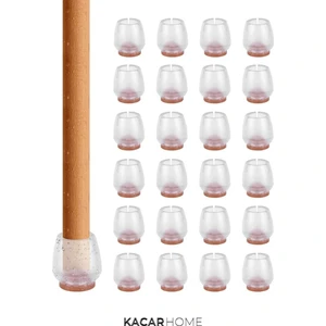 Sessiz Tip Sandalye Pabucu Masa Sandalye Zemin Koruyucu Kaydırmaz Slikon 25 mm (4 Adet)