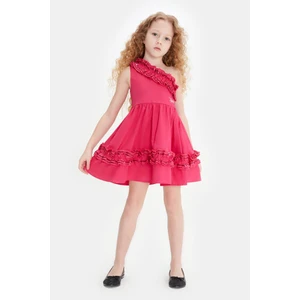Bg Store Kız Çocuk Fuşya Elbise 23SS0TJ4911