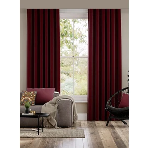 Bizden Perde Bordo Blackout Işık Geçirmez Fon Perde Pilesiz Karartma Güneş (Enxboy)