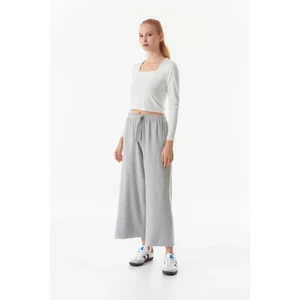 Basic Fitilli Beli Lastikli Pantolon