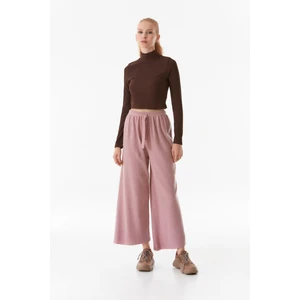 Basic Fitilli Beli Lastikli Pantolon