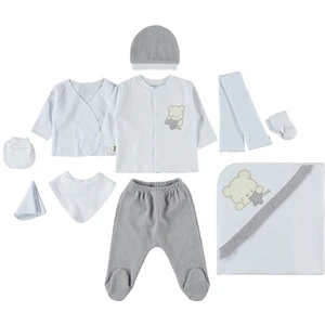 Civil Baby Unisex Bebek Zıbın Seti 0-1 Ay Açık Bej