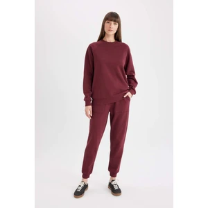 Regular Fit Jogger Kışlık Eşofman Altı Basic Düz Beli Lastikli Bağcıklı Cepli V2699AZ24WN