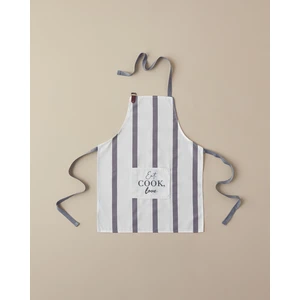 English Home Cookery Pamuk Polyester Mutfak Önlüğü 70 x 55  cm  Beyaz - Gri