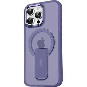 Apple iPhone 15 Pro Max Kılıf Magsafe Şarj Özellikli Kenarı Silikon Arka Sert Pc Standlı Tork Kapak