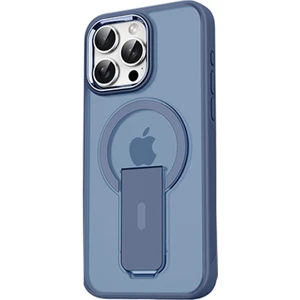 Apple iPhone 15 Pro Max Kılıf Magsafe Şarj Özellikli Kenarı Silikon Arka Sert Pc Standlı Tork Kapak