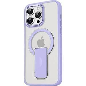 Apple iPhone 15 Pro Max Kılıf Magsafe Şarj Özellikli Kenarı Silikon Arka Sert Pc Standlı Tork Kapak