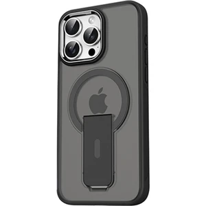 Apple iPhone 14 Pro Max Kılıf Magsafe Şarj Özellikli Kenarı Silikon Arka Sert Pc Standlı Tork Kapak