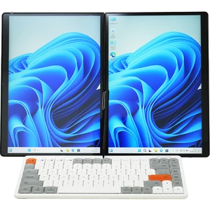 Dual-Tech DS135S Çift Ekran 16 GB Ram Alder Lake N100 2tb SSD Dizüstü Bilgisayar (siyah şerit)